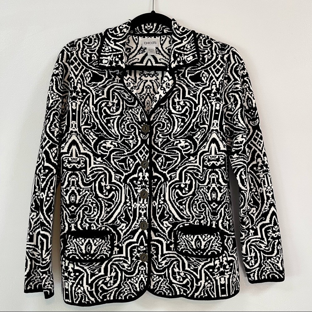 Chico’s Silk Blend Sweater Jacket